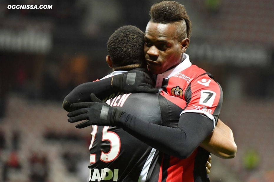 Mario Balotelli va remercier le passeur, Wylan Cyprien