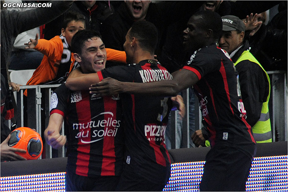 Nice s'impose 2 à 0, avec un 2e but pour Neal Maupay cette saison