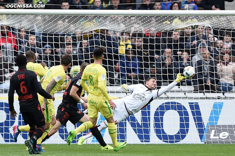 Yoan Cardinale ne peut rien sur la frappe de Sala