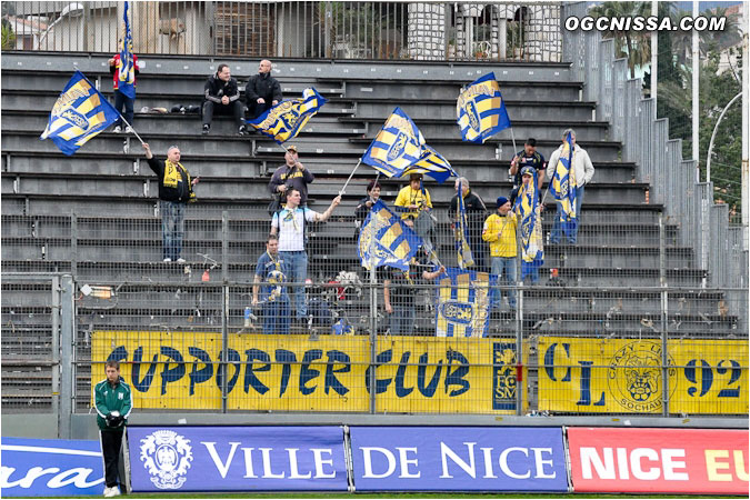 Les supporters visiteurs