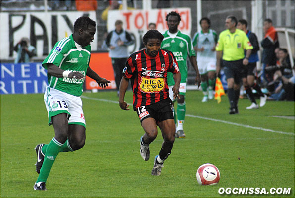 Bakari Koné pousse devant