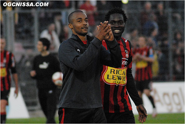 Merci David Bellion et Onyekachi Apam ! Rendez-vous samedi prochain pour un match capital à Sedan.