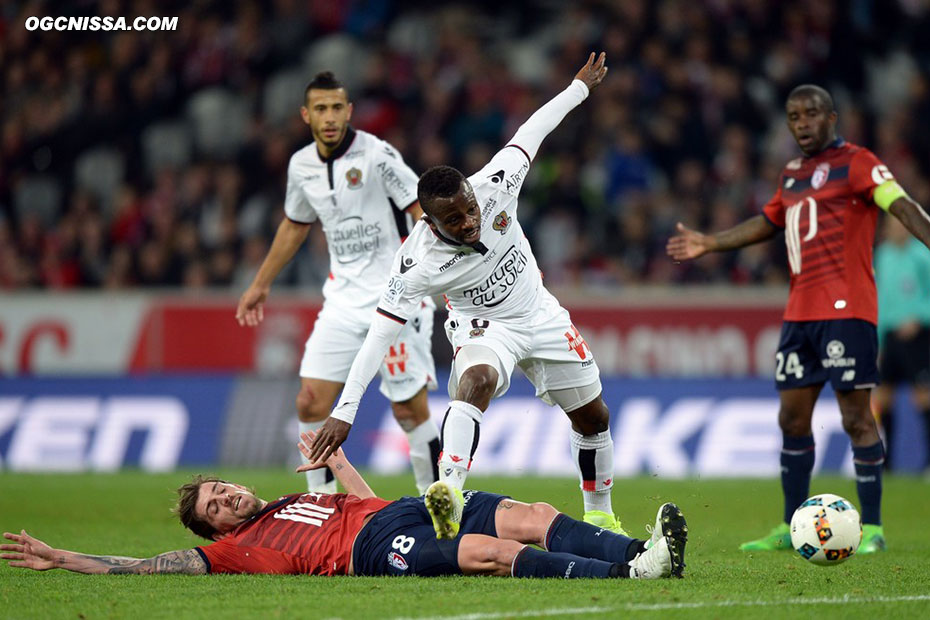 Jean-Michael Seri et les aiglons tiendront ce résultat jusqu'au bout. Nice s'impose 2 à 1.