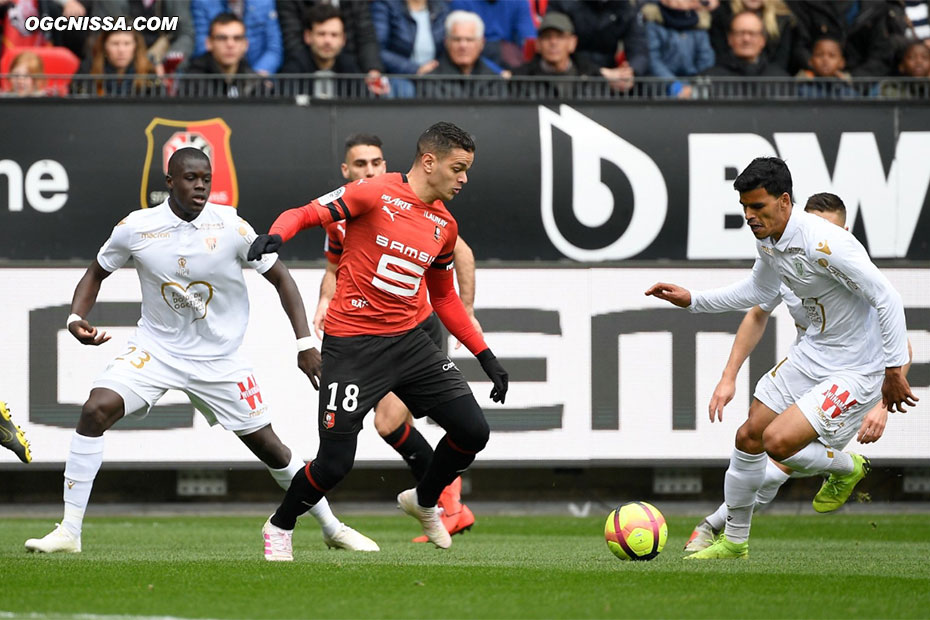 Danilo Barbosa et Malang Sarr face à l'ancien Aiglon Hatem Ben Arfa