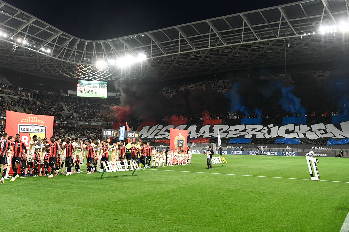 Tifo de la BSN pour la réception de Lens