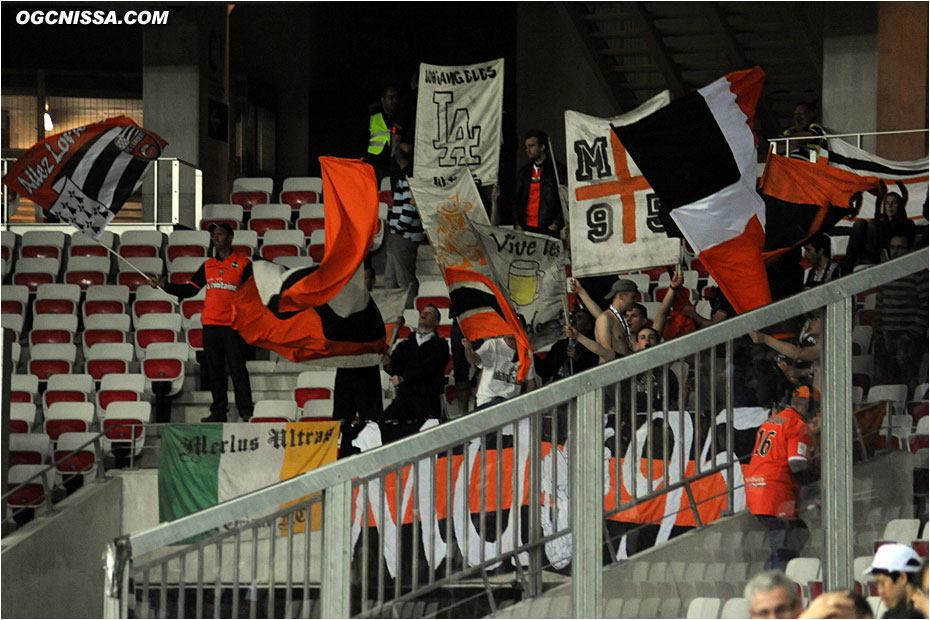 Les supporters visiteurs