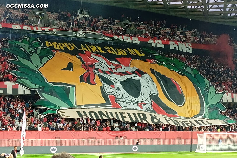 Tifo de la BSN pour les 40 ans du groupe