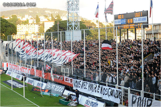 Lors de la mi-temps, le stade fête ses jeunes Aiglons, vainqueurs de la Coupe Gambardella