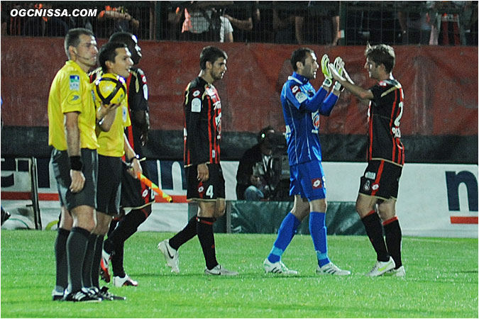 C'est terminé, Nice s'impose 2 à 0
