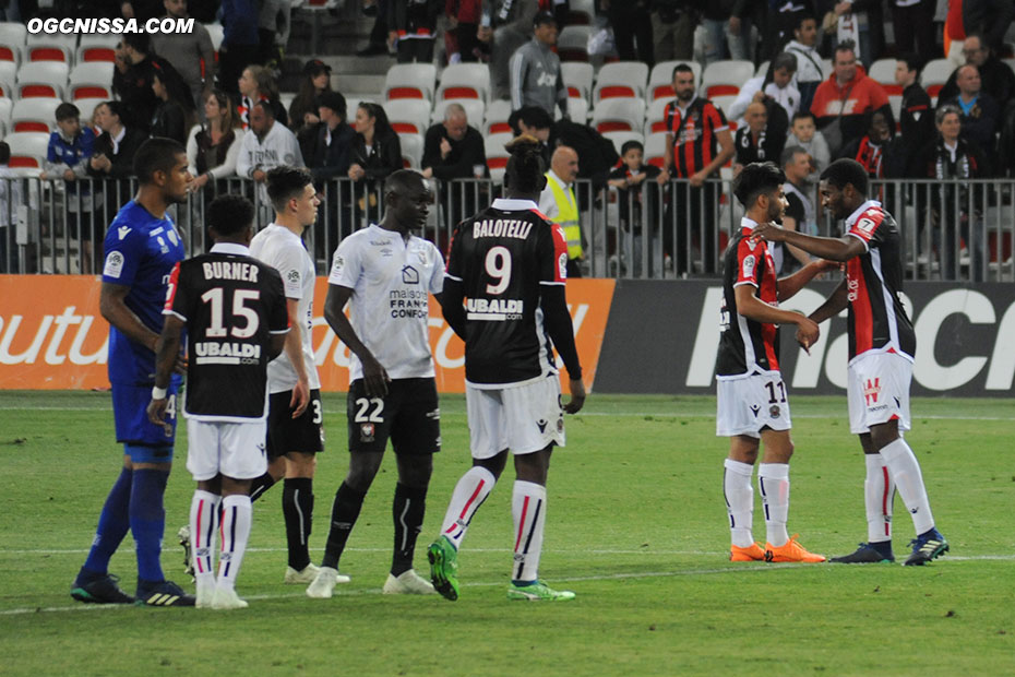 C'est terminé, Nice s'impose 4 buts à 1