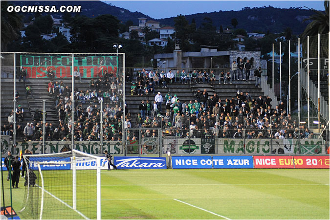 Les supporters des verts