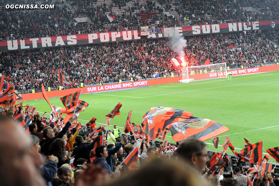 La joie de la BSN et des supporters niçois