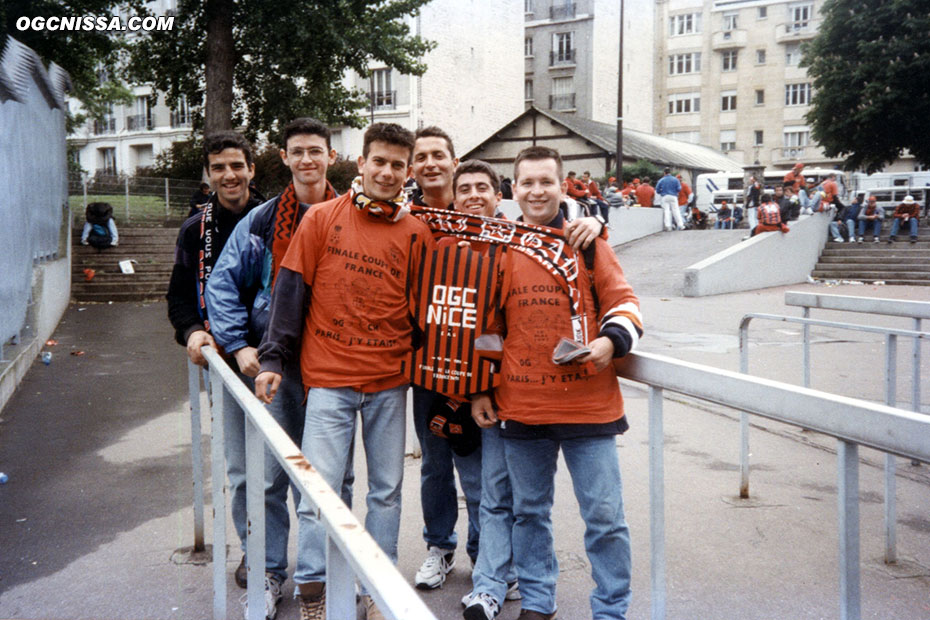 Les supporters du Gym avant la finale face à Guingamp