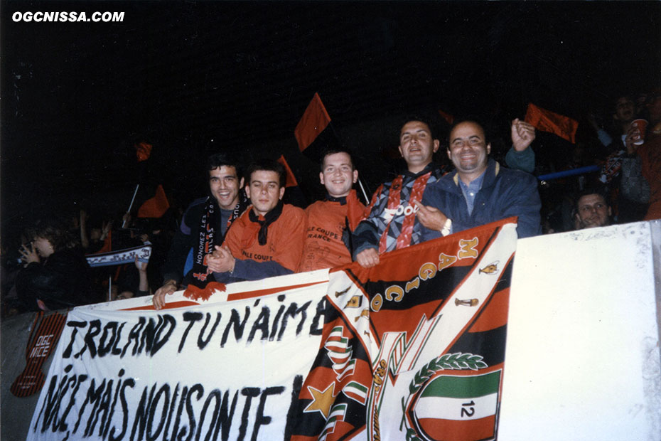 Les supporters du Gym avant la finale face à Guingamp