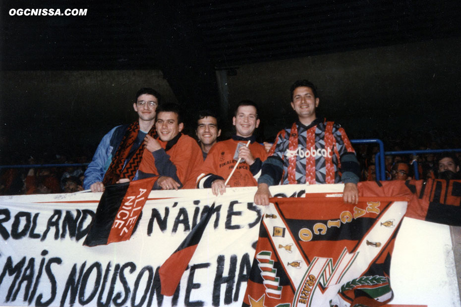 Les supporters du Gym avant la finale face à Guingamp