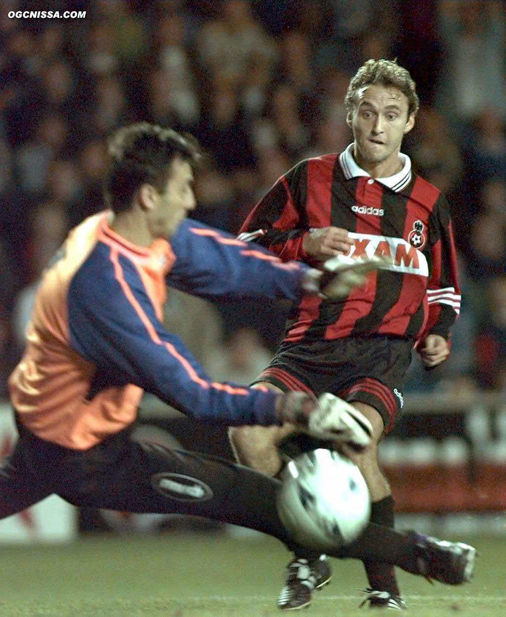 Franck Pottier en Coupe des Coupes face à Kilmarnock