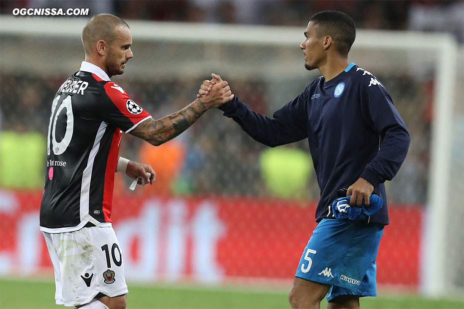 Wesley Sneijder et les Aiglons joueront l'Europa League cette saison