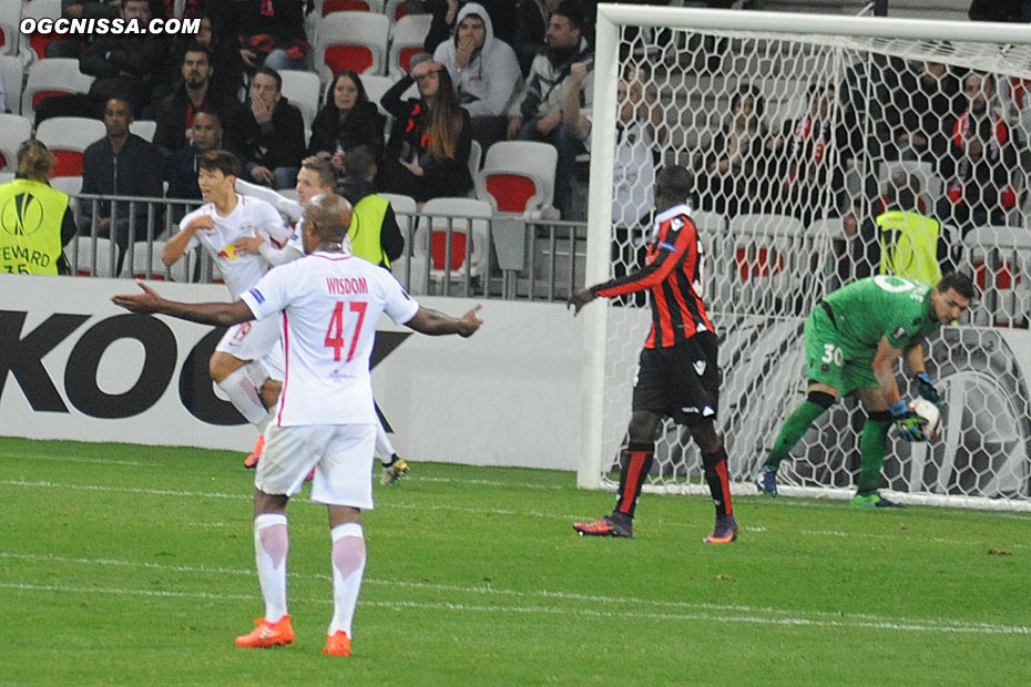 C'est finalement Salzbourg qui ouvre le score