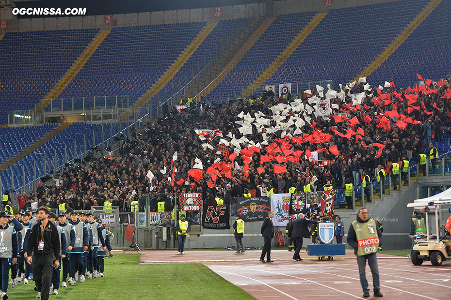 1360 supporters rouge et noir et de la BSN ont fait le déplacement