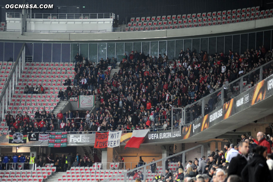 Les supporters visiteurs