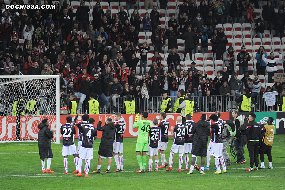 Les Aiglons et leurs supporters ont maintenant rendez-vous avec Lyon, dimanche prochain.