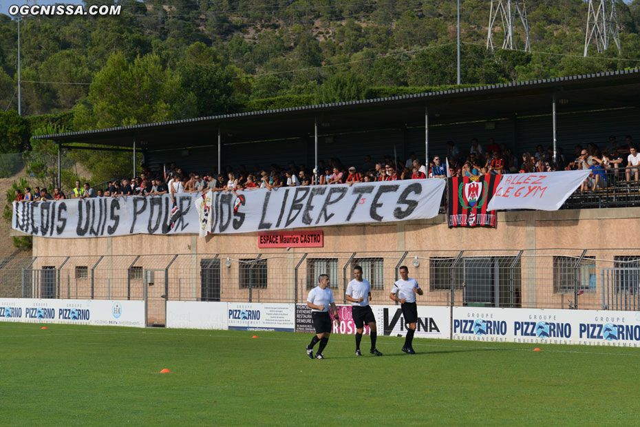 Les supporters du Gym se sont déplacés pour cette rencontre amical d'avant saison 2015/2016