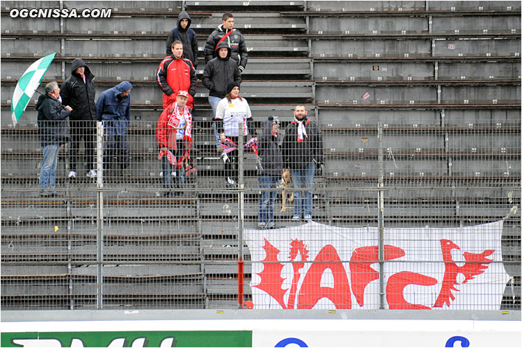 Quelques supporters visiteurs