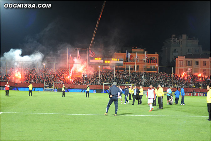 Les supporters terminent ce match en beauté