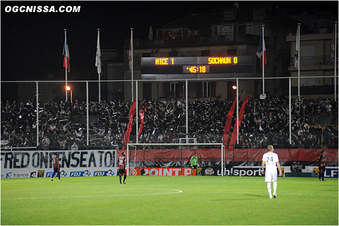 Tifo de la BSN en seconde période