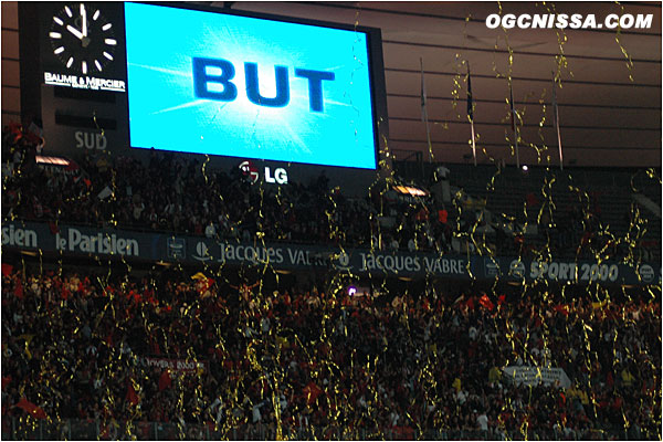 La joie dans les tribunes BSN