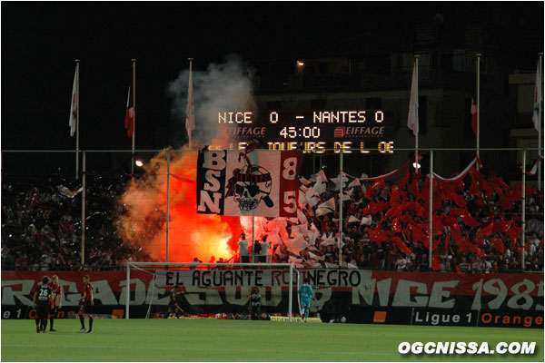 Nice - Nantes : Le tifo de la BSN