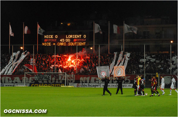 Nice - Lorient : Tifo BSN