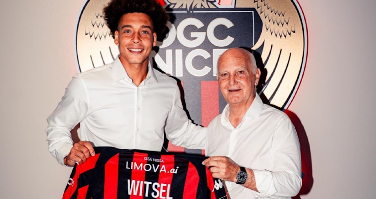 Axel Witsel signe à Nice