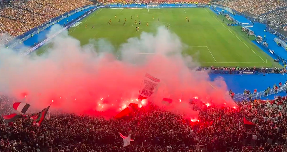Nice - Lens : vidéo des tribunes